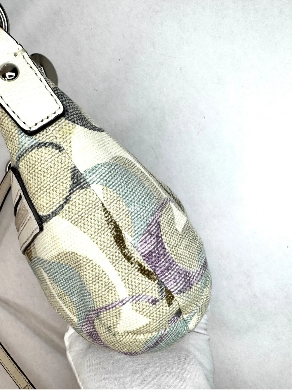 Coach Multicolor Signature Scribble Canvas Swingpack Shoulder Bag